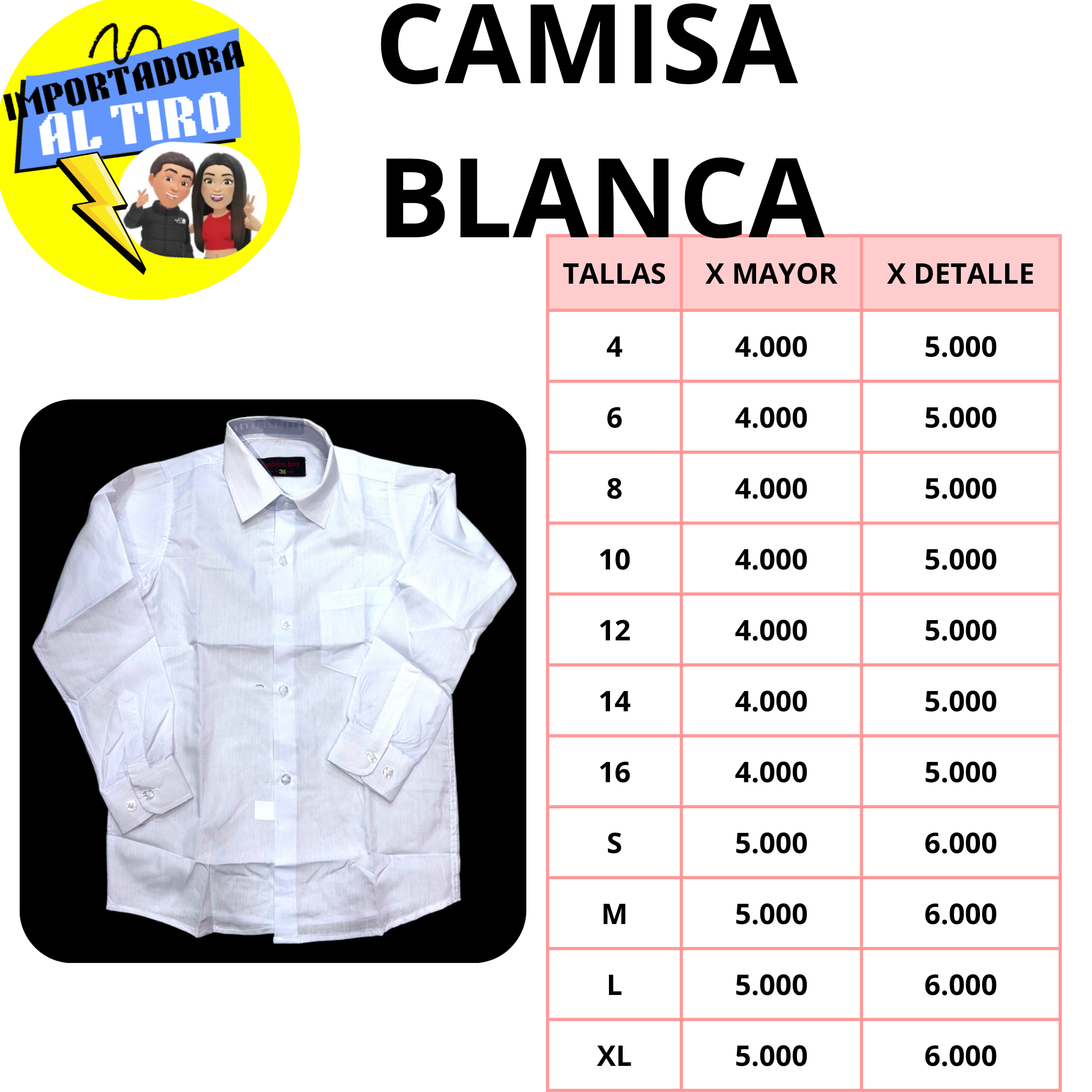 CAMISA BLANCA