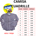 CAMISA CUADRILLE ROJO Y AZUL