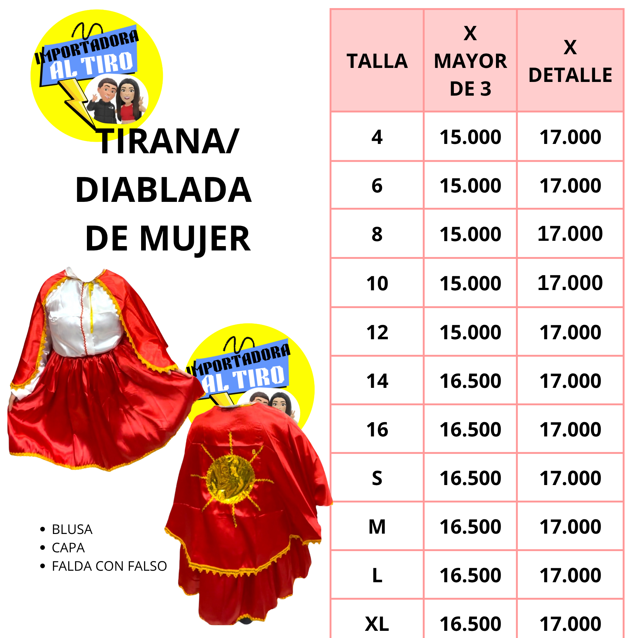 TIRANA/DIABLADA MUJER