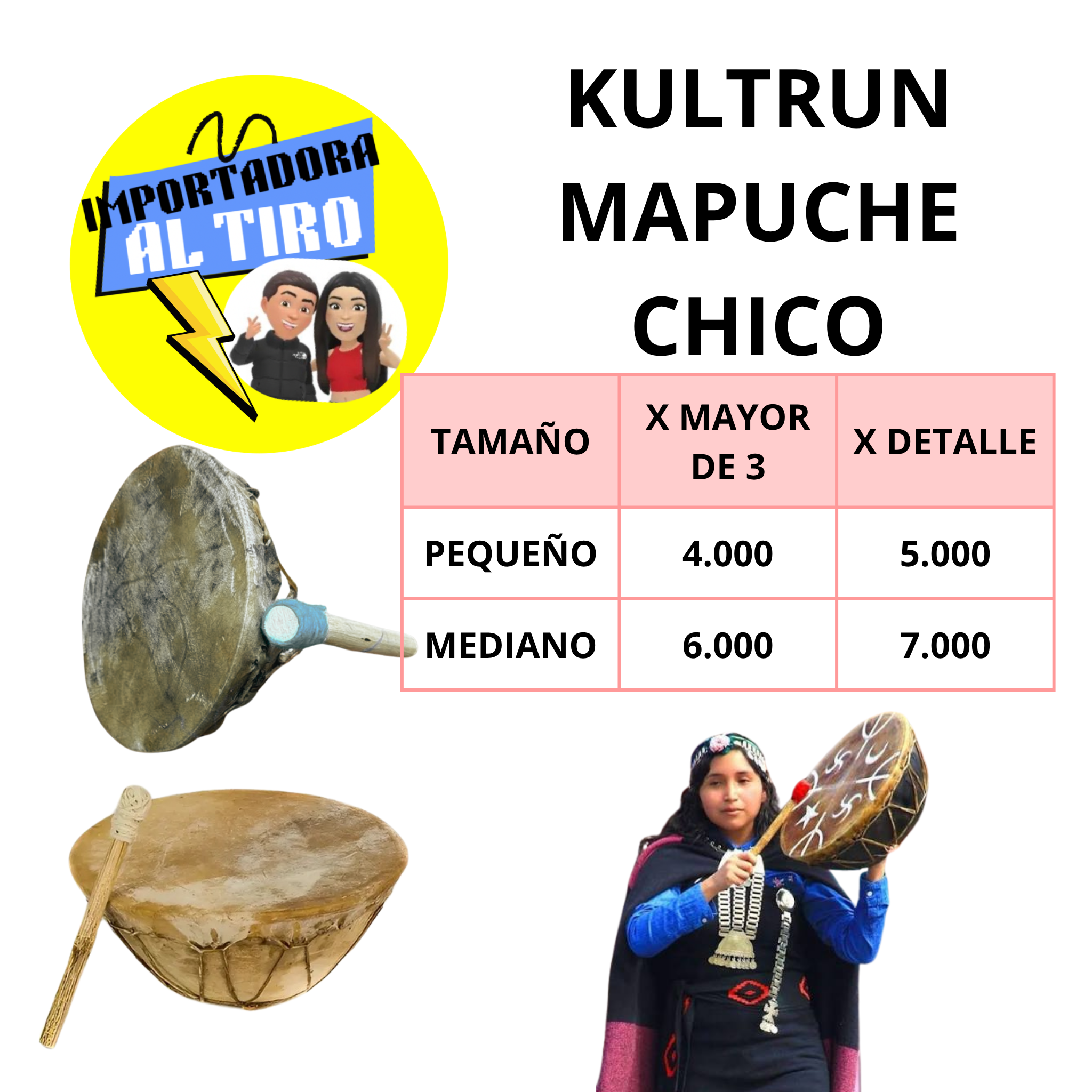 KULTRUN MAPUCHE CHICO