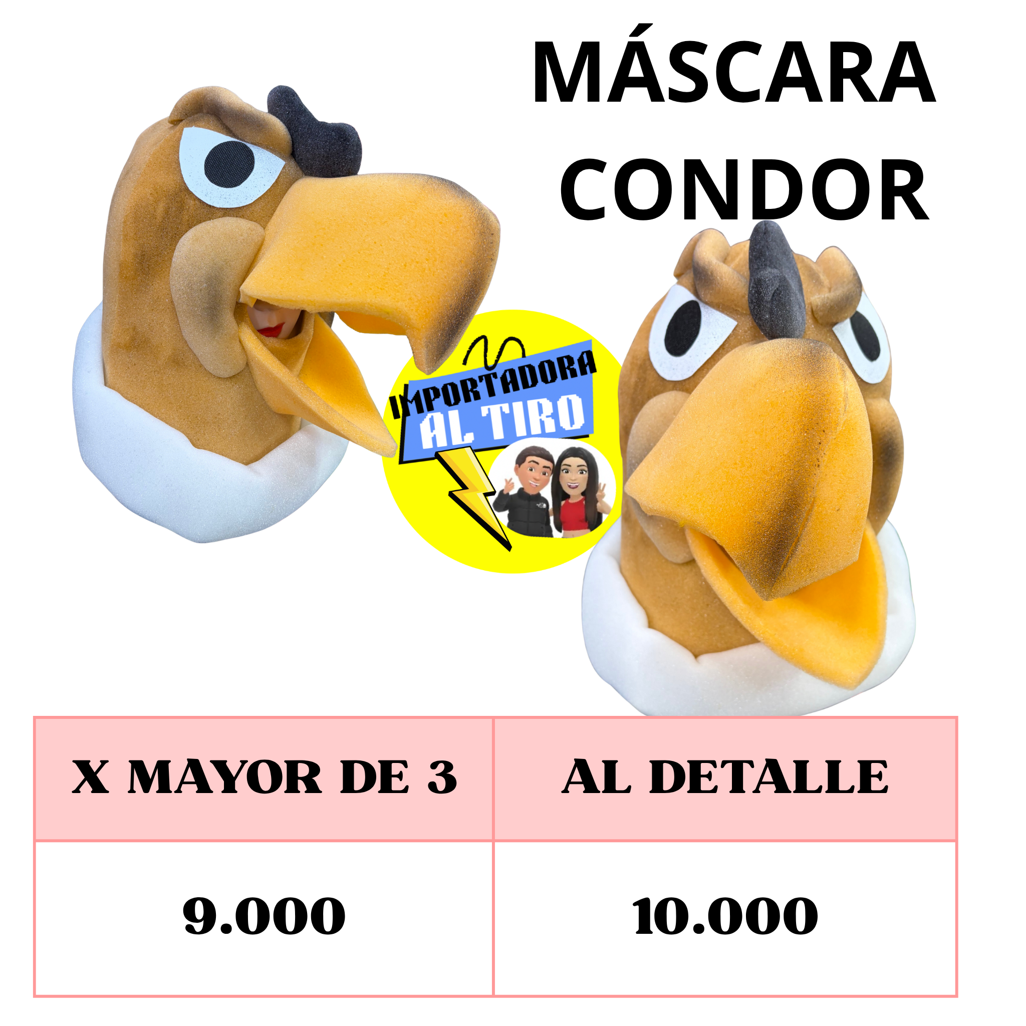 MASCARA DE CONDOR