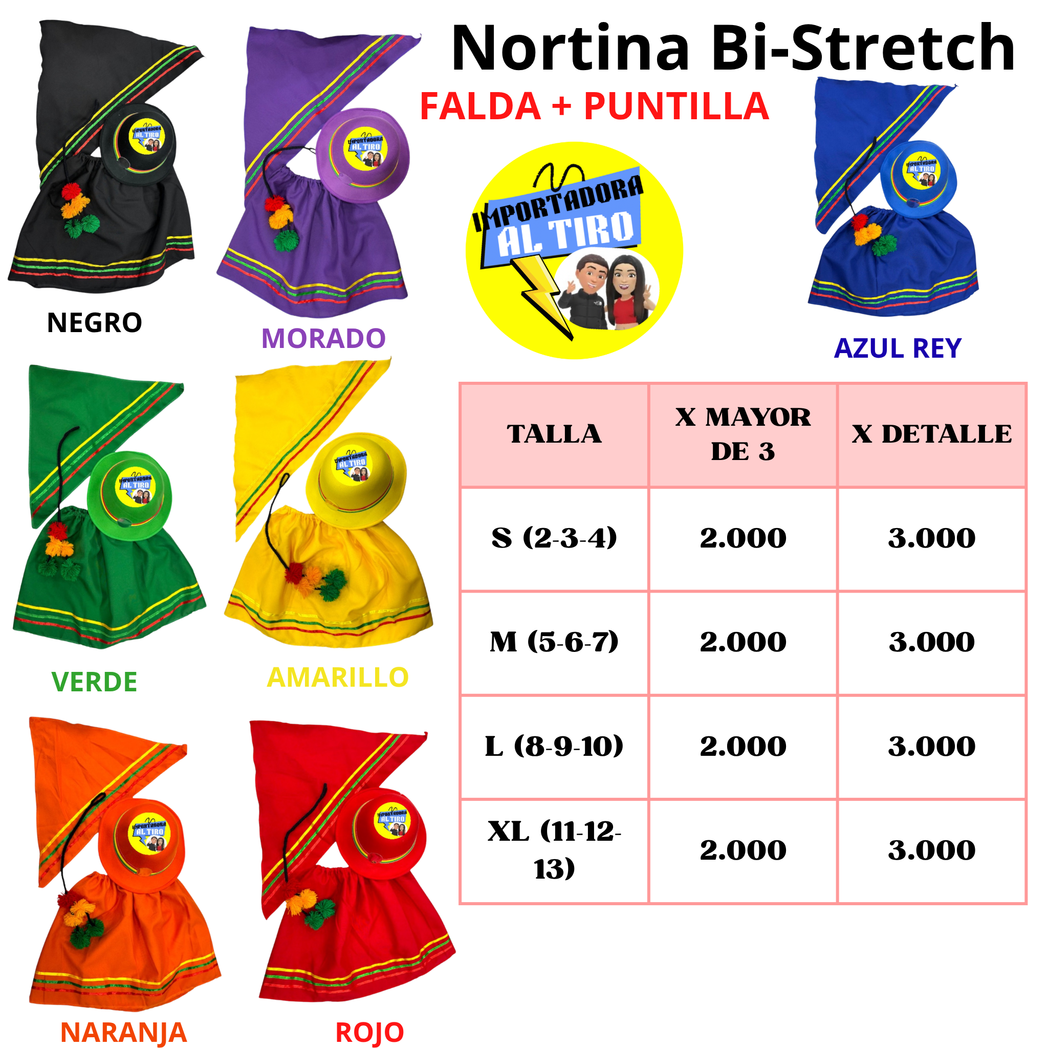 NORTINA FALDA + PUNTA BI STRETCH