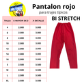 PANTALON ROJO BI STRETCH