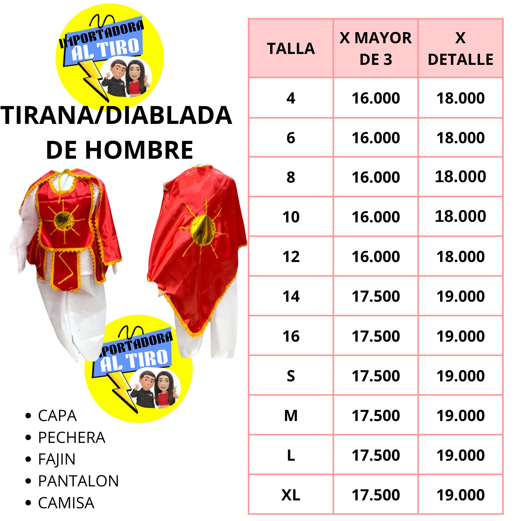 TIRANO/DIABLADA DE HOMBRE