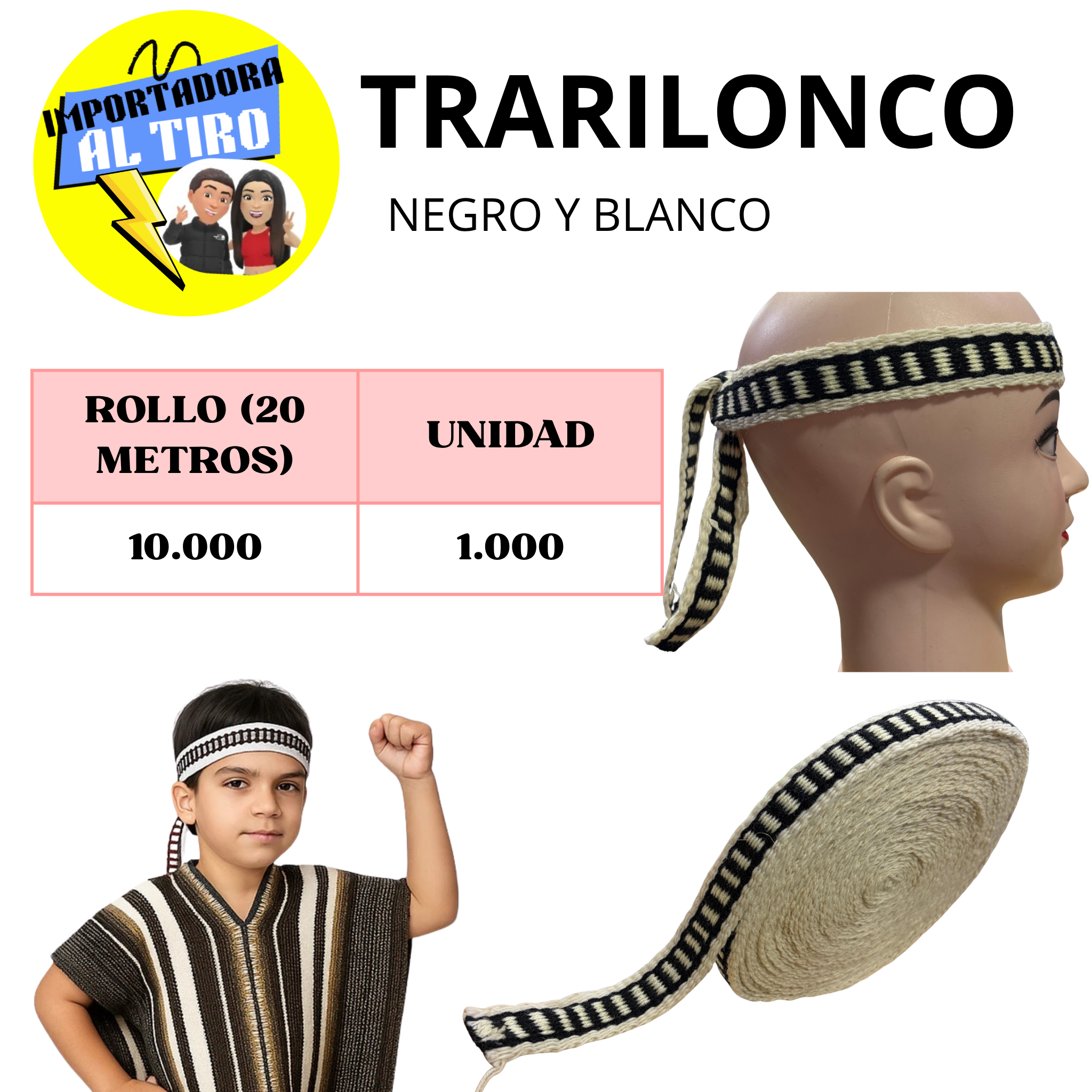 ROLLO TRARILONCO NEGRO