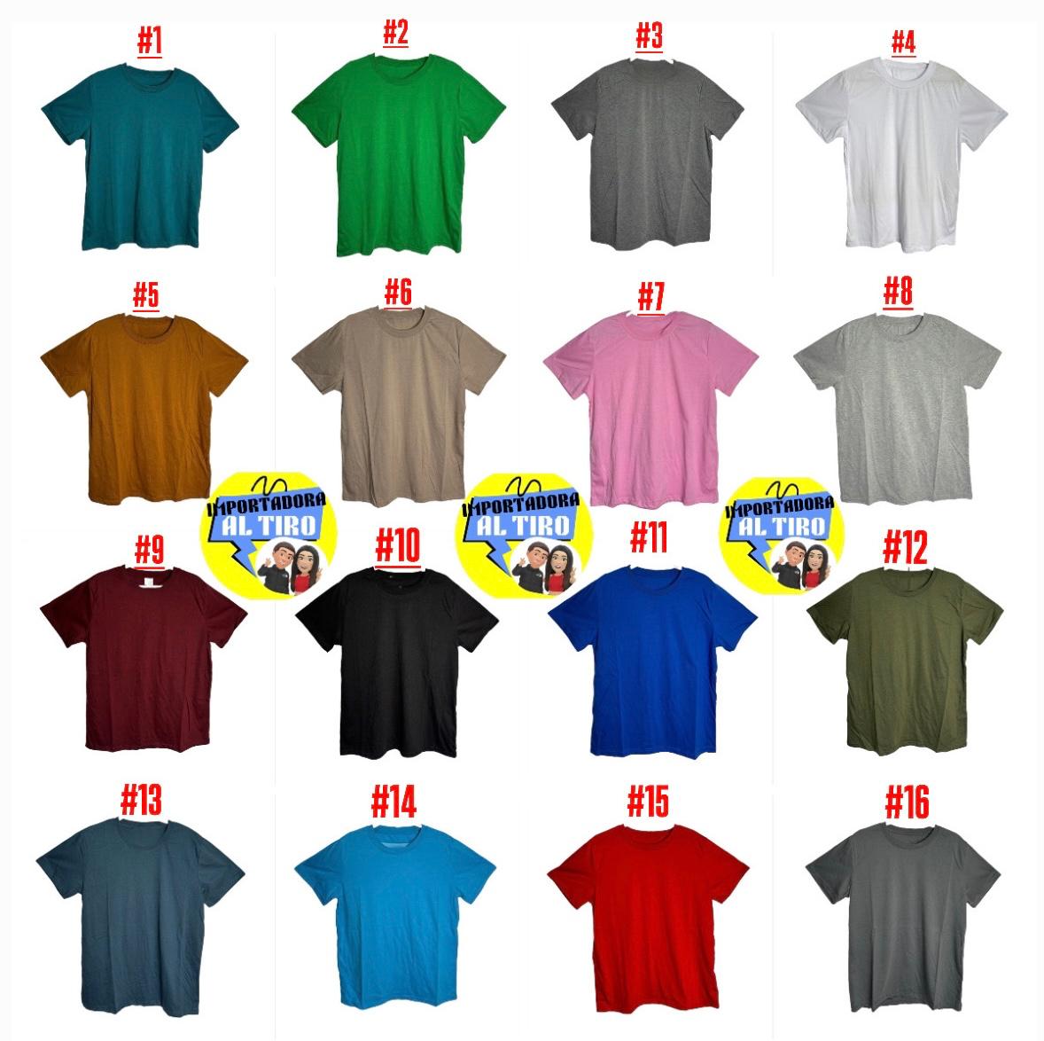 POLERAS DE ALGODON UNISEX