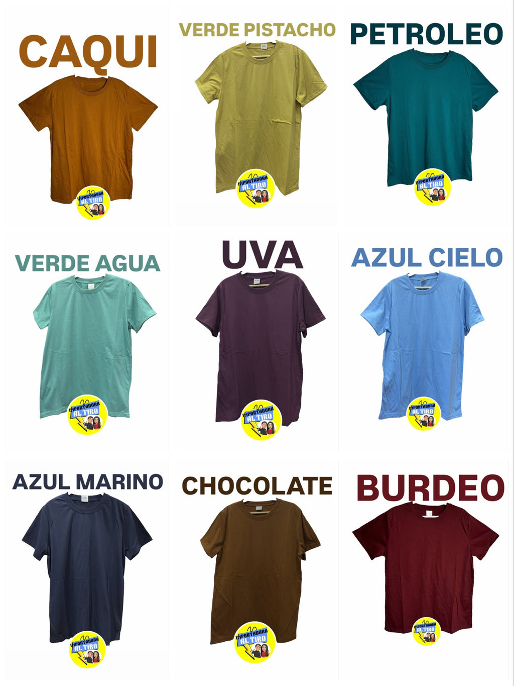 POLERA ALGODÓN EMBALAJE (+200 UNIDADES)