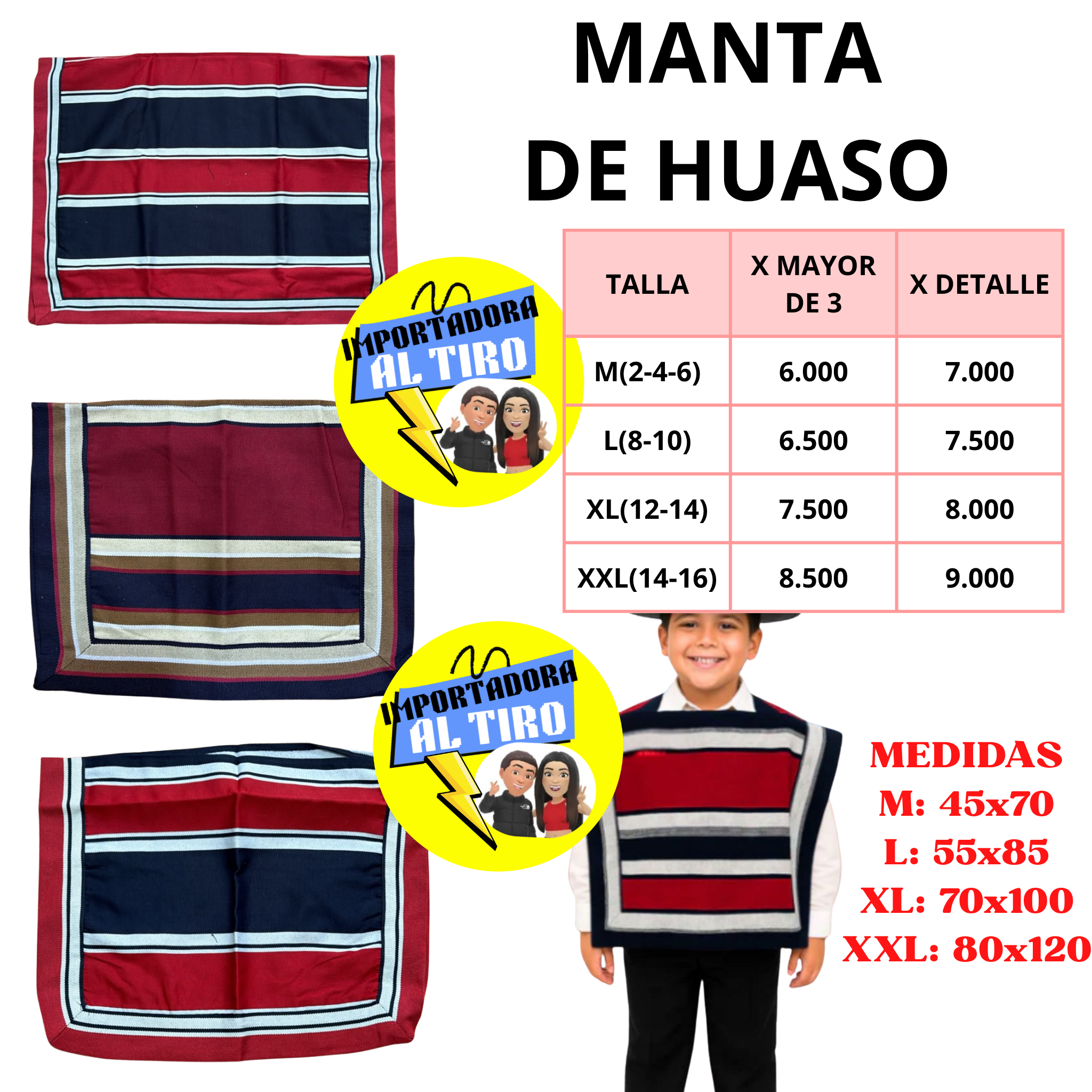 MANTA DE HUASO